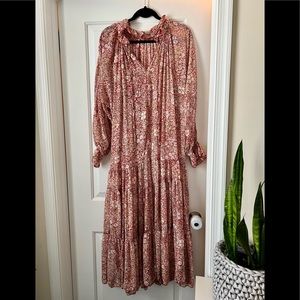 Free People Feeling Groovy long-sleeve(ish), midi dress